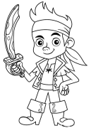 Jake et les Pirates du pays imaginaire Coloriage En Ligne